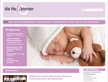 Tablet Screenshot of hebammen-wangen.de